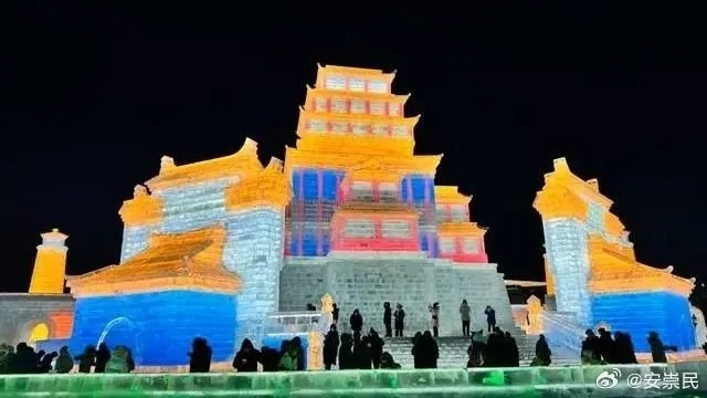 哈尔滨“雪王”18米巨像拆除，打造冬日冰雪新地标