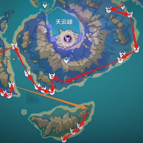 《原神》雷电将军突破材料天云草实采集路线