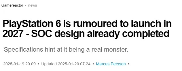 PS6延期到2029？玩家集体欢呼 外媒直呼看不懂