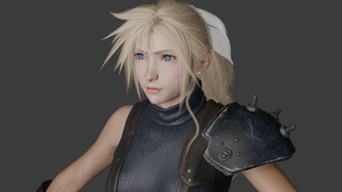 玩家制作《最终幻想7》女版克劳德mod 不用AI纯手搓