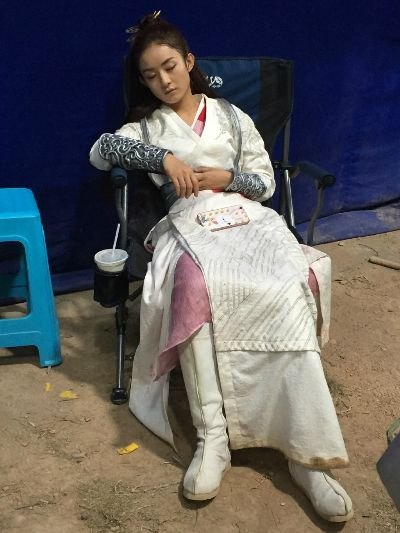 《夜王》幕后众女星打盹睡觉