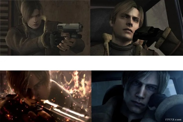 里昂历代模型对比！《生化9》史诗级进化 越老越帅