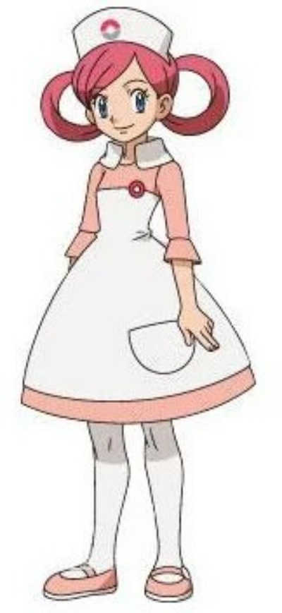 《宝可梦：风/波》乔伊护士新造型！变成小黑妹了