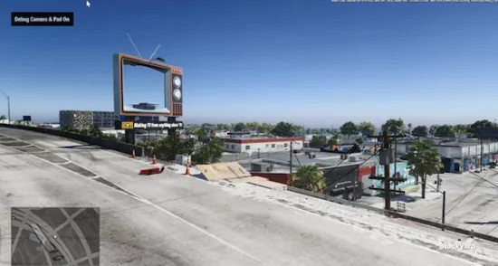 GTA6早期开发画面疑似泄露 展示短桥与货车场景