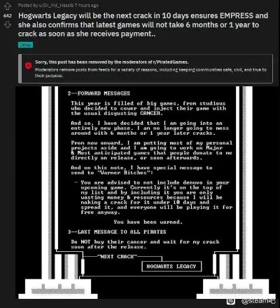 国外盗版资源网站禁止发布虚拟机攻破D加密的游戏