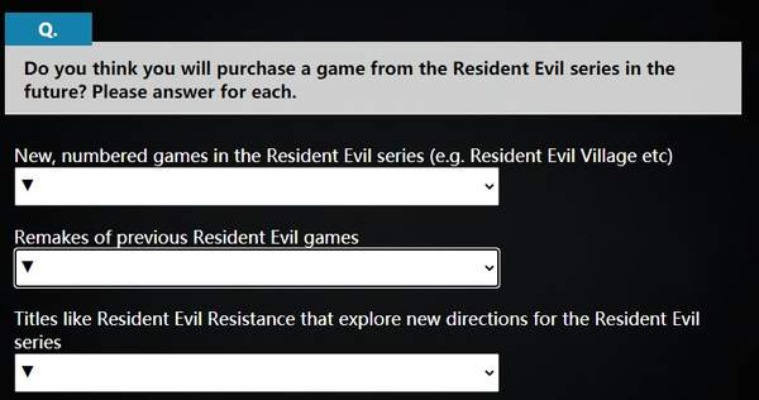 卡普空发布《生化危机9》问卷调查！内容暗藏玄机