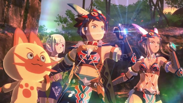 《怪物猎人物语3：命运双龙》角色介绍视频：黑皮御姐登场！