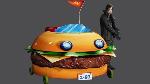 《生化危机9》玩家自制奇葩载具Mod 里昂开蟹堡王餐车