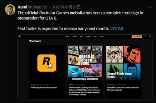 GTA6消息将近？R星突然打包三周更新引玩家猜测