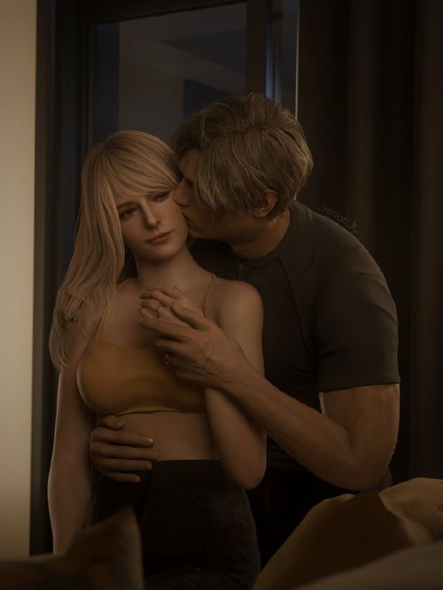 3D大神绘制艾达王&amp;里昂车内暧昧缠绵：王阿姨太会了