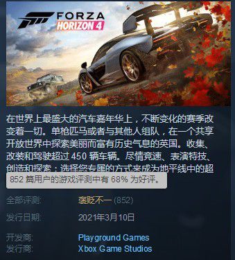 Steam春促《地平线5》史低特惠 提前磨练车技！
