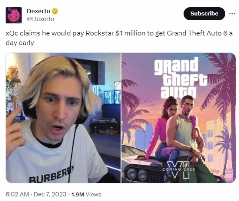 提前开香槟！ 粉丝们称《GTA6》年度最佳游戏已无敌手