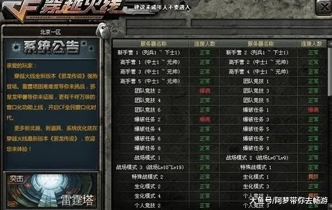 硬核拆解CF全类型维护，精准匹配玩家热门需求，解决停机/补偿/更新核心痛点