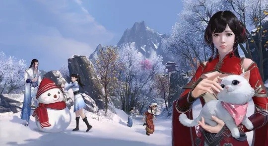 天刀手游全新雪花主题外观登场，共赴一场迟来的赏“雪”之约~
