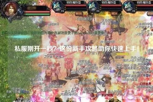 今日新开网通私服全攻略，3类热门服解析+避坑技巧（硬核玩家私藏）