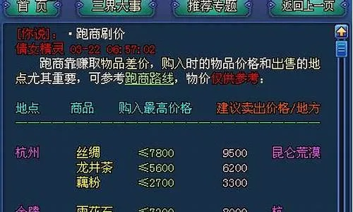 2026倩女幽魂跑商终极指南，3类核心路线+高收益技巧，日赚10w银票