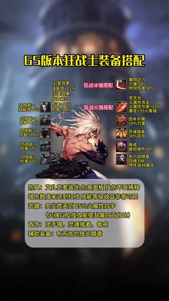 狂战士用什么武器伤害最高？2026全游戏T0搭配避坑指南